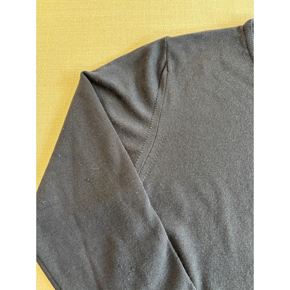 Zara Man Men's Black V Neck Sweater Pullover Size L - Picture 2 of 8